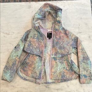 Colorful Kids Rain & Windbreaker Jacket - girls size small